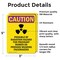 Signmission Radiation & Laser Sign, 5 in H x 3.5 in W, Vinyl Decal, Rectangle OS-2PACK-CR-D-35-V-10248 - alternate 6